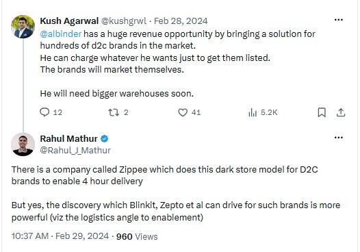 Rahul Mathur on X: Zippee runs the dark store model that enables 4 hour delivery for D2C brands