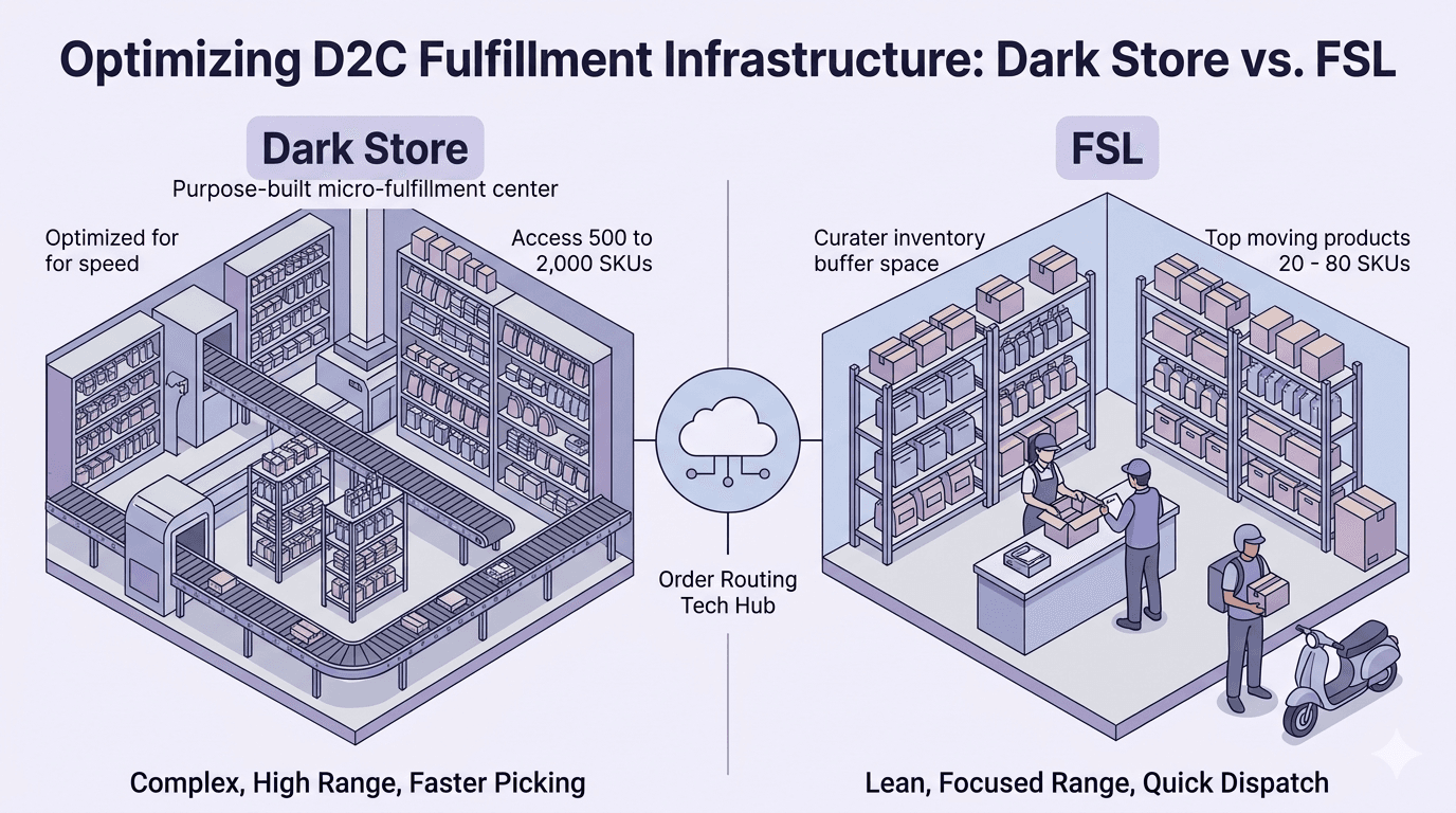 Dark Stores vs FSLs: Best Model for D2C in 2026